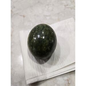 Vintage Polished Gemstone Egg Serpentine Metamorphic S Africa Zimbabwe Carved